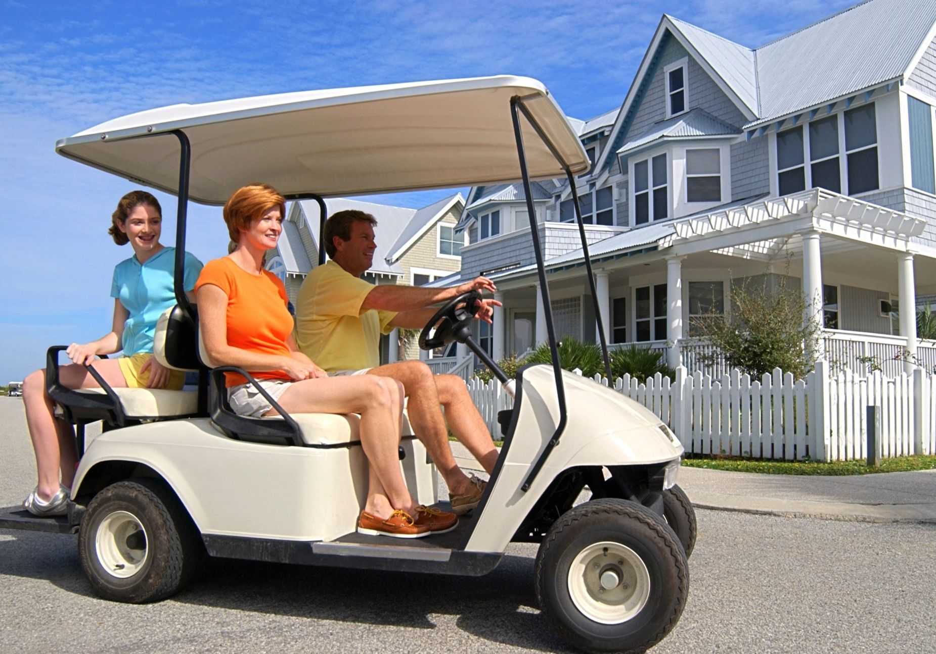 Explore Harbour Island with Convenient Golf Cart Rentals at Valentines Resort & Marina