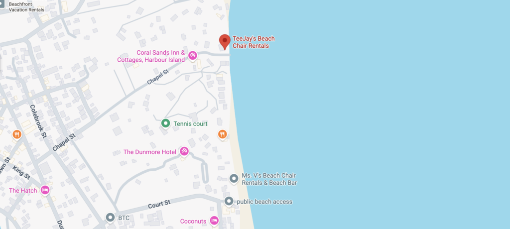 Tee Jays Beach Chairs - Best Local Eats on Harbour Island